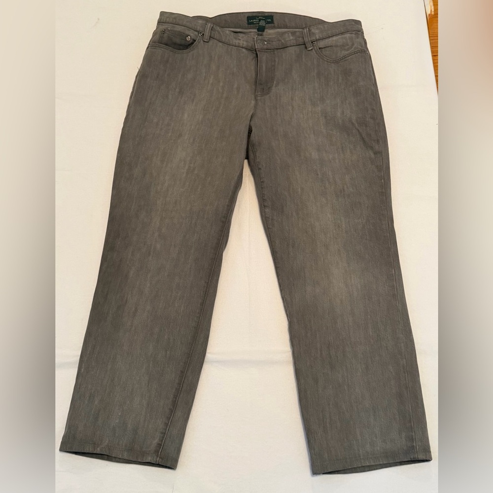 Lauren Ralph Lauren Gray Women's Straight Jeans